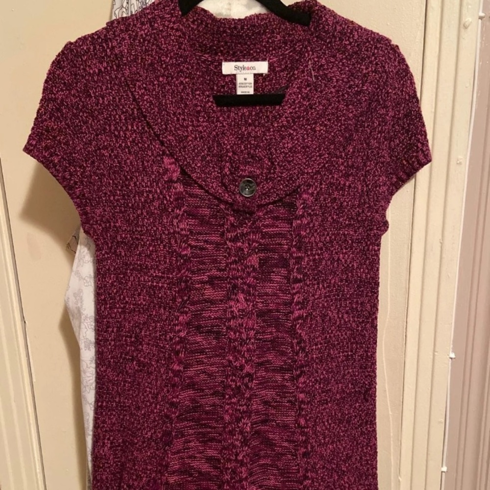 *SOLD* Pink & Black Sweater Dress